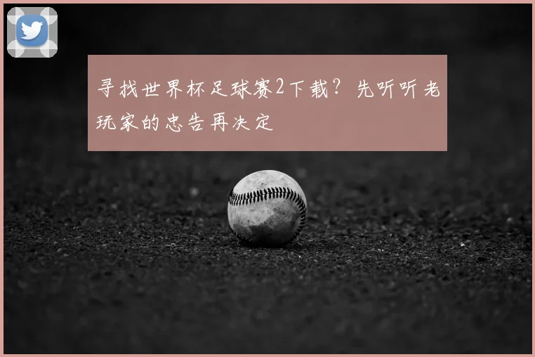 寻找世界杯足球赛2下载？先听听老玩家的忠告再决定